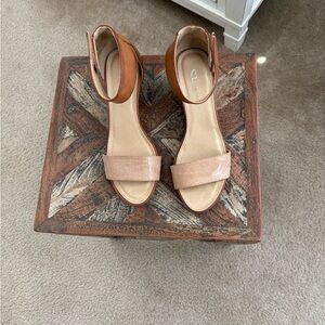 CL by Chinese Laundry Women's Camel Hot Zone Wedge Sandal Size 6.5